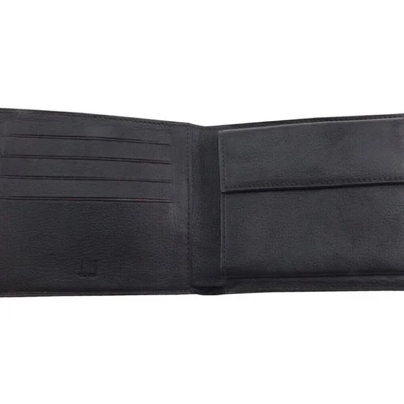 DUNHILL Bi -fold Wallet D8 PVC x Leather Authentic USED DUNHILL Bi -fold Wallet D8 PVC x Leather Authentic USED